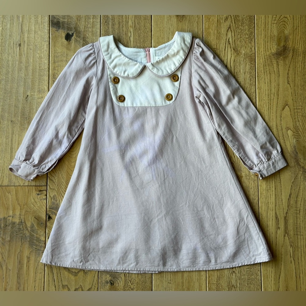 Evie’s Closet Long Sleeve Collared A-Line Dress size 4T